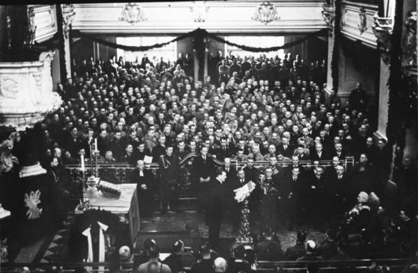 ドイツ第三帝国 1935 5ライヒスマルク銀貨 ポツダム・ギャリソン教会